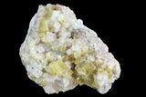 Lustrous Yellow Cubic Fluorite Crystal Cluster - Morocco #84240-1